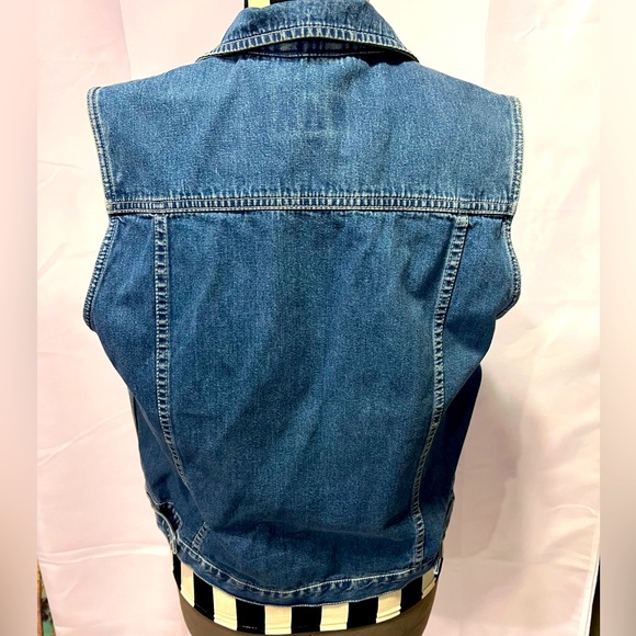 Eddie Bauer denim jeans vest - Picture 2 of 5